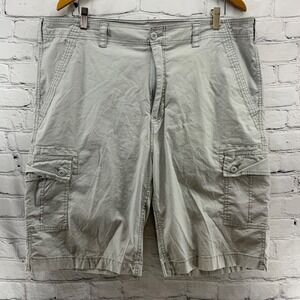 Wear First Cargo Shorts Mens Sz 40 Gray Cotton Stretch